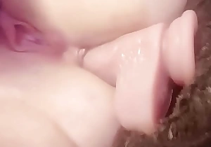 Very loud wand on my pussy and big dildo in my irritant