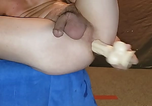 Anal stretching with my hugh toy