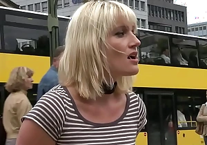Blonde organize anal fucked in public