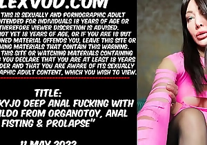 Hotkinkyjo deep anal screwing concerning huge dildo from Organotoy, anal fisting coupled with prolapse (trailer)