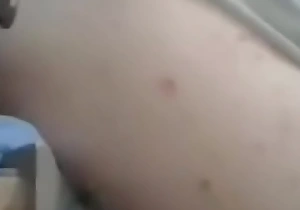 Pussy boy impaled on 3xl buttplug