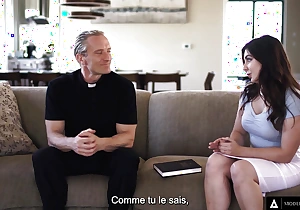MODERN-DAY SINS - Big Dick Priest Takes Na‹f Teen's Assfuck Virginity! French Subtitles