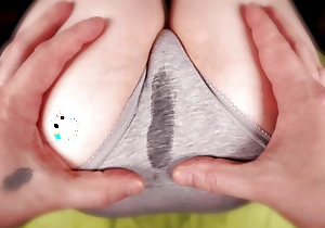 ASMR POV step Daddy rips step Daughter's undies and pumps diminutive pussy energetic of cum