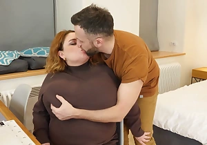 SUPER BIG busty 100% natural mom gets anal-copulation plus cock alongside