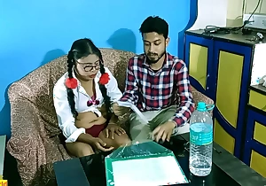 Indian school fucked hot student at private tuition!! Authoritative Indian teen dealings