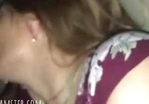 Wife’s band together has big deathly cock anal thither car