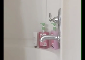 Cleaning in the shower