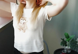Stepsister Got Caught Smoking and Didn't Mind Getting Fucked in Ass and Pussy
