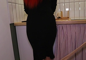 A woman's place in the kitchen, eternally Russian whore knows it