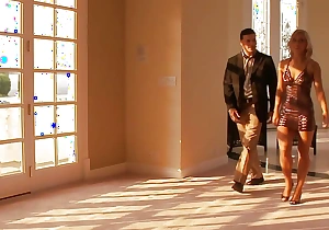 Seeing how luxurious his house is made the blonde non-attendance his cock up her bore