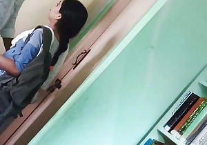 Indian Stepbrother Fucking his Hot Stepsister In Academy Library