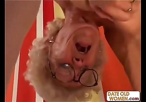 Hairy granny with glasses